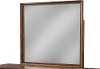 Clearance Brown Cherry Mid-Century Modern Mirror - Simply Urban