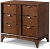 Clearance Brown Cherry Mid-Century Modern Nightstand - Simply Urban