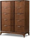 Mid-Century Modern Brown Chest of Drawers - Simply Urban-1