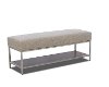 Brown Cherry Mid-Century Upholstered Bench - Simply Urban-2