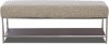 Clearance Brown Cherry Mid-Century Upholstered Bench - Simply Urban