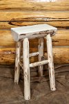 MWBNHLV Half Log Bar Stool - Montana