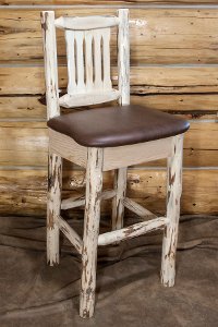 MWBSWNRVSADD Bar Stool w/ Back - Montana