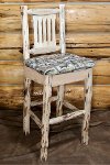 MWBSWNRVWILD Barstool w/ Back Upholstered Seat, Wildlife Pattern - Montana