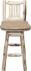 MWBSWSNRVBUCK Swivel Bar Stool w/ Back - Montana-2