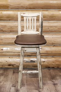 MWBSWSNRVSADD Swivel Bar Stool w/ Back - Montana