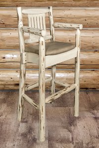 MWBSWCASVBUCK Captain's Bar Stool w/ - Montana