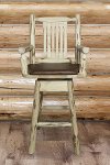 MWBSWSCASVSADD Swivel Captain's Bar Stool w /Back - Montana-1