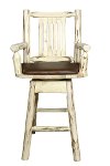 MWBSWSCASVSADD Swivel Captain's Bar Stool w /Back - Montana-2