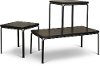Rustic Brown Elm 3 Piece Coffee Table Set - Clarence
