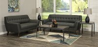 Rustic Brown Elm 3 Piece Coffee Table Set - Clarence-3