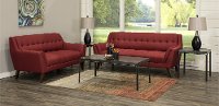 Rustic Brown Elm 3 Piece Coffee Table Set - Clarence-4
