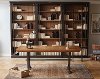 4 Piece Two Tone Brown Bookcase Wall - Toulouse-2