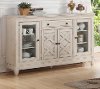 Clearance Brushed White Dining Server - Scottsdale Collection