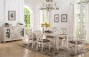 Brushed White 5 Piece Dining Set - Scottsdale