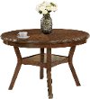 Clearance Brown Traditional Round Dining Table - Cally