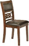Clearance Brown Traditional Dining Chair - Cally