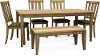 Clearance Sand Traditional 6 Piece Dining Set - Sun Valley