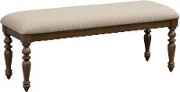 Cherry Traditional Upholstered Dining Bench - Larson