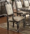Washed Gray and Beige Upholstered Arm Chair - Kiera Collection-2