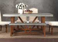 Faux Cement Dining Table - Bohemian