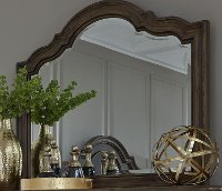Traditional Chestnut Brown Mirror - Valley Springs