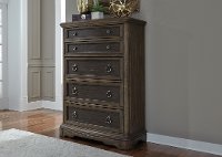 Traditional Chestnut Brown Chest of Drawers - Valley Springs