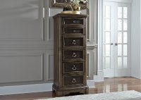 Traditional Chestnut Brown Lingerie Chest - Valley Springs