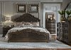 Traditional Chestnut Brown 6 Piece Queen Bedroom Set - Valley Springs