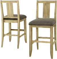 Natural Upholstered Bar Stool - Napa