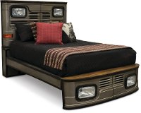 Truck Silver Twin Metal Bed - Highway