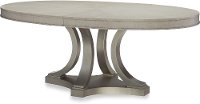 Shadow Gray Contemporary Oval Dining Table - Cinema