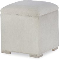 Rachael Ray Home Gray Upholstered Vanity Stool - Cinema