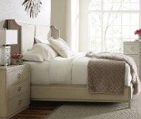 Rachael Ray Home Queen Upholstered Shelter Bed - Cinema