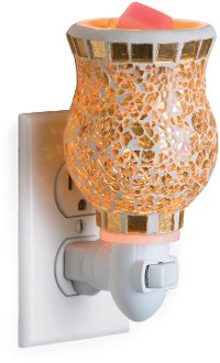 Gilded Glass Pluggable Fragrance Warmer - Candle Warmers
