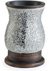 Silver Glass Mosaic Reflection Illumination Fragrance Warmer - Candle Warmers