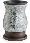 Silver Glass Mosaic Reflection Illumination Fragrance Warmer