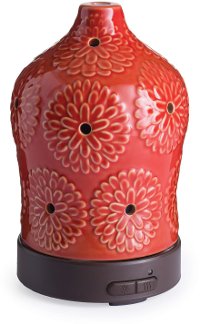 SDLTS Orange-Red Lotus Airome Ultrasonic Oil Diffuser - Candle Warmer