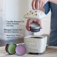 Home Sweet Home Candle Breeze Fan Fragrance Warmer - Candle Warmers-2