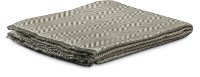 Gray and Ivory Herringbone Boulder Throw