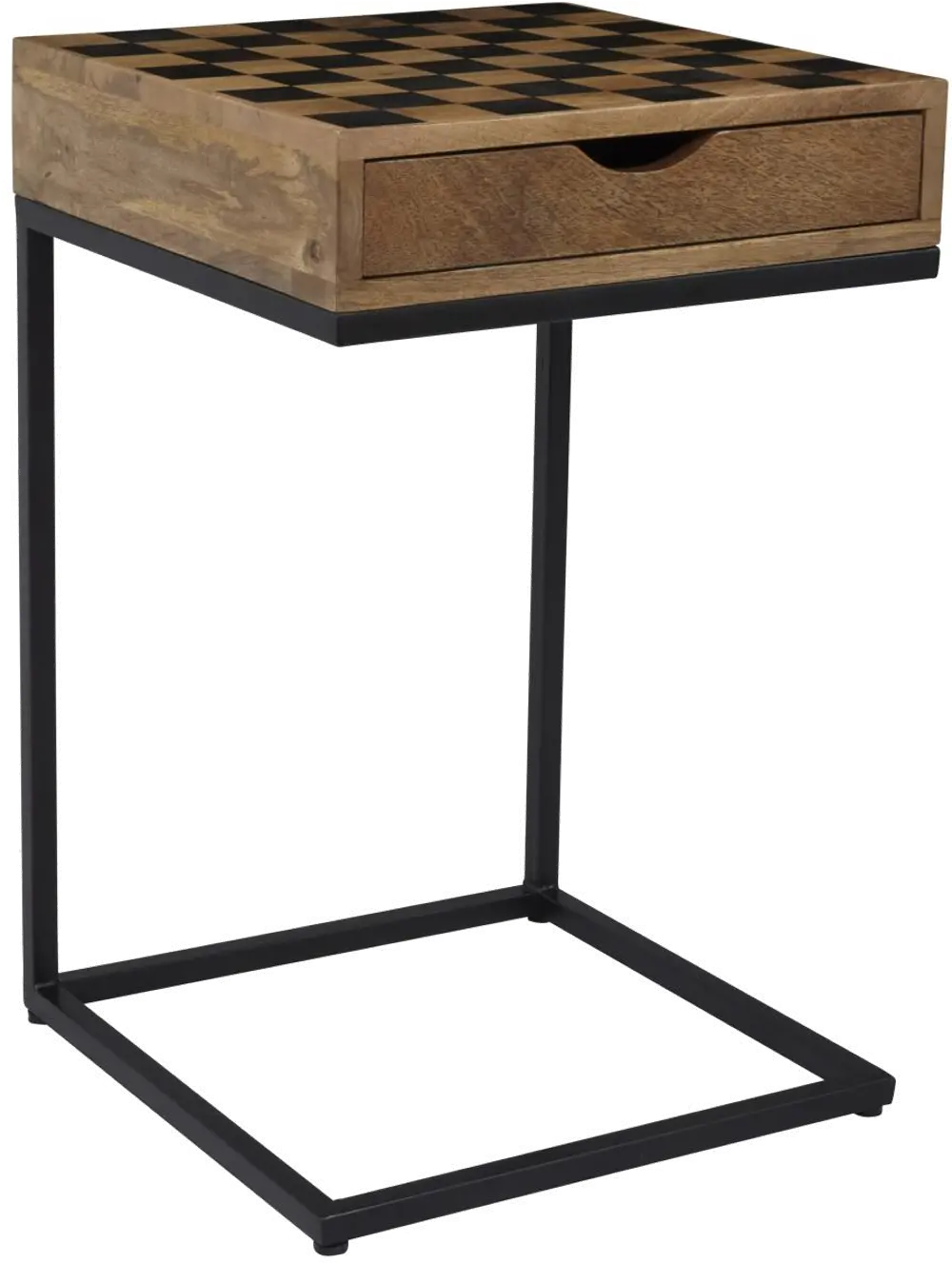 Global Archive Checkerboard C-Shaped Table-1