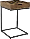 Global Archive Checkerboard C-Shaped Table