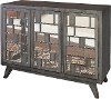 Driftwood 3 Door Mirrored Mid Mode Console
