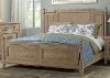 654/PANELBED6/6 Clearance Casual Classic Natural King Size Bed - Eden Park