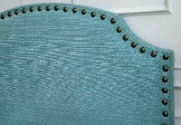 IDF-7880BL-HB-T Blue Classic Upholstered Twin Headboard - Mira-2