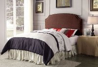 IDF-7880BR-HB-FQ Brown Upholstered Full-Queen Headboard - Mira