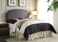 IDF-7880GY-HB-FQ Gray Upholstered Full/Queen Headboard - Mira-2