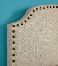 IDF-7880BG-HB-FQ Beige Upholstered Full-Queen Headboard - Mira-2