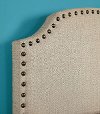 IDF-7880BG-HB-K Beige Upholstered King Headboard - Mira-2