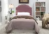 IDF-7880PR-HB-T Mira Purple Twin Upholstered Headboard